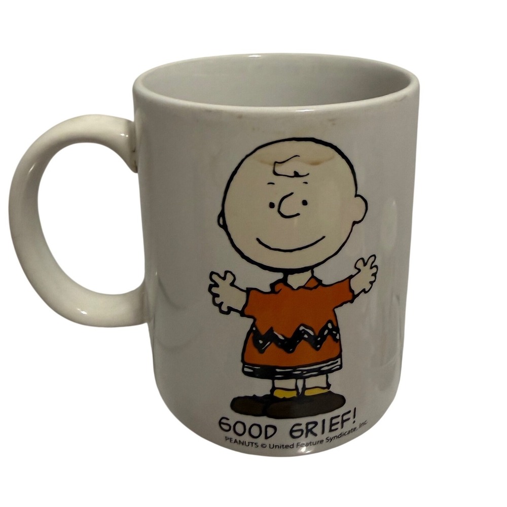 Peanuts Charlie Brown Good Grief White Ceramic Coffee‎ Mug Innovative Designs